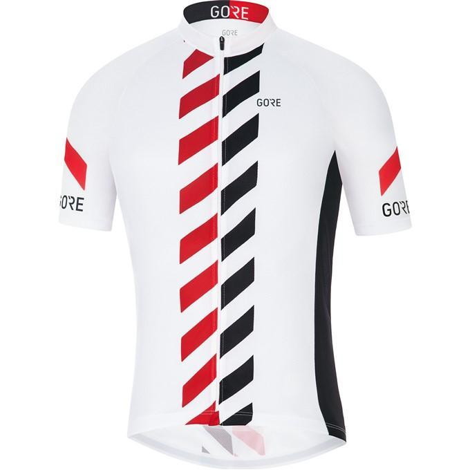 GORE C3 Vertical Jersey-white/red