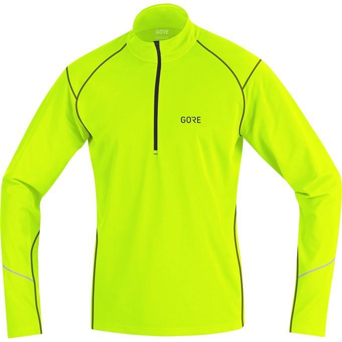 GORE R3 Thermo Long Sleeve Zip Shirt-neon yellow/black