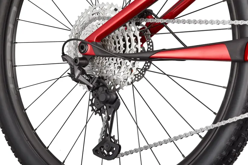 Cannondale scalpel 4 mettalic red celoodpruzeny xc bicykel 4