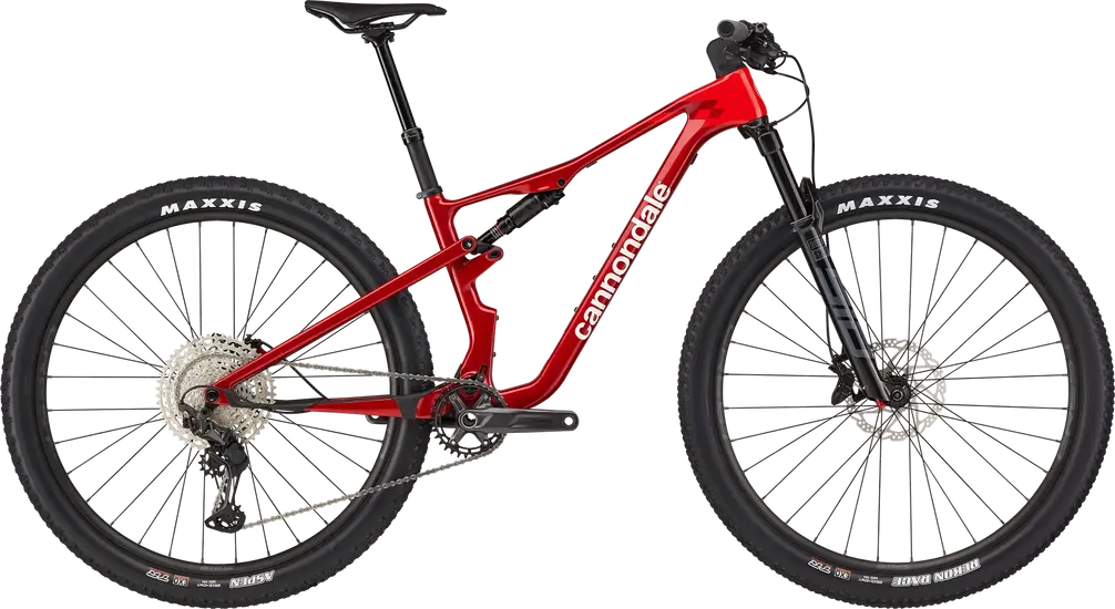 Cannondale scalpel 4 mettalic red celoodpruzeny xc bicykel