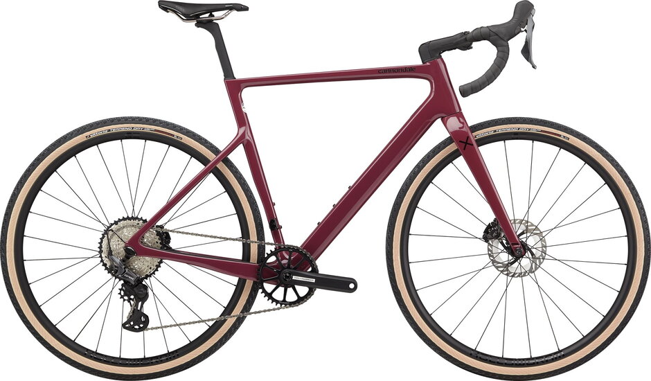 Cannondale super six evo se 1 blakc cherry gravelbicykel