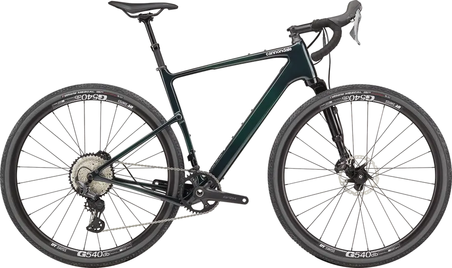 Cannondale topstone carbon 2 lefty green karbonovy gravel