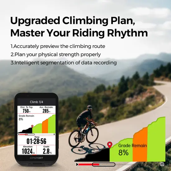 Igpsport igs800 gps navigácia 5