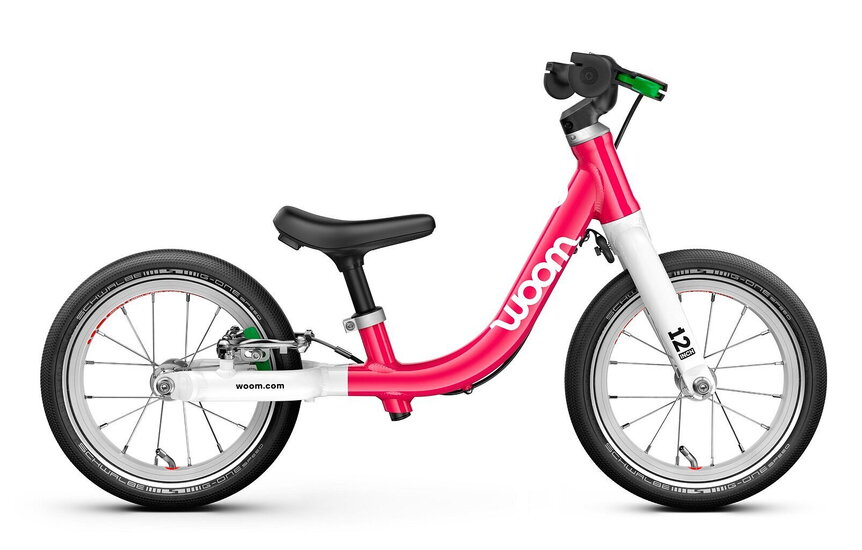 Woom 1 go hot pink odrazadlo