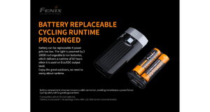 Fenix bc30 v2 2200lm nabijacia usb sada 3500 mah predne svetlo 4